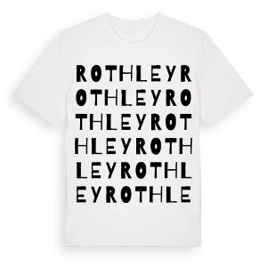 Rothley ordlek t-shirt – ekologisk bomull t-shirt från Pinshirt