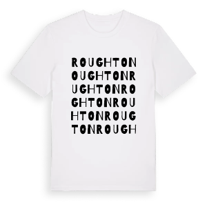 Roughton ordlek t-shirt – ekologisk bomull t-shirt från Pinshirt