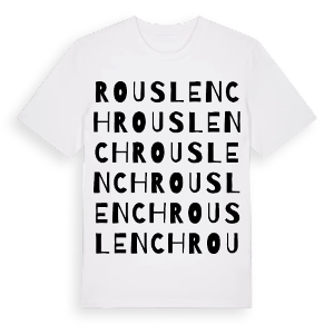 Rous Lench ordlek t-shirt – ekologisk bomull t-shirt från Pinshirt