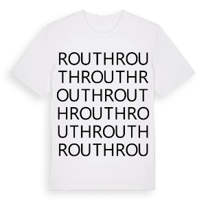 Routh ordlek t-shirt – ekologisk bomull t-shirt från Pinshirt