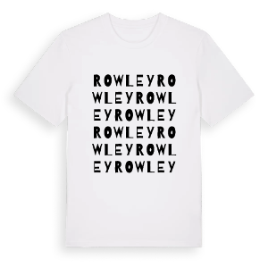 Rowley ordlek t-shirt – ekologisk bomull t-shirt från Pinshirt