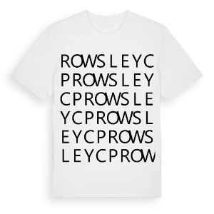 Rowsley CP ordlek t-shirt – ekologisk bomull t-shirt från Pinshirt