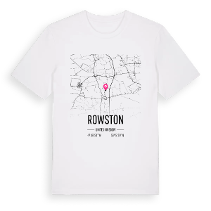 Rowston karta t-shirt – ekologisk bomull t-shirt från Pinshirt
