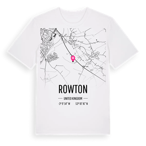 Rowton karta t-shirt – ekologisk bomull t-shirt från Pinshirt
