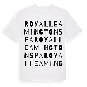Royal Leamington Spa ordlek t-shirt – ekologisk bomull t-shirt från Pinshirt