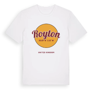 Royton cirkel t-shirt – ekologisk bomull t-shirt från Pinshirt