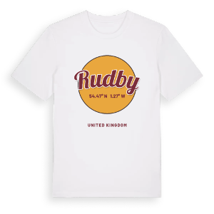 Rudby cirkel t-shirt – ekologisk bomull t-shirt från Pinshirt