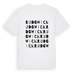 Rudgwick ordlek t-shirt – ekologisk bomull t-shirt från Pinshirt