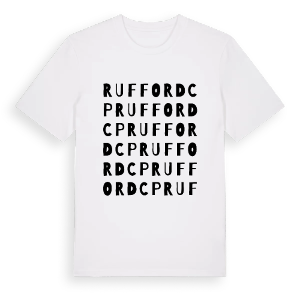 Rufford CP ordlek t-shirt – ekologisk bomull t-shirt från Pinshirt