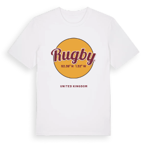 Rugby cirkel t-shirt – ekologisk bomull t-shirt från Pinshirt