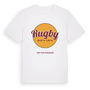 Rugby cirkel t-shirt – ekologisk bomull t-shirt från Pinshirt