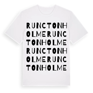 Runcton Holme ordlek t-shirt – ekologisk bomull t-shirt från Pinshirt