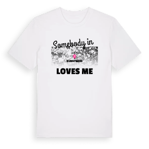 Någon i Runnymede älskar mig t-shirt – ekologisk bomull t-shirt från Pinshirt