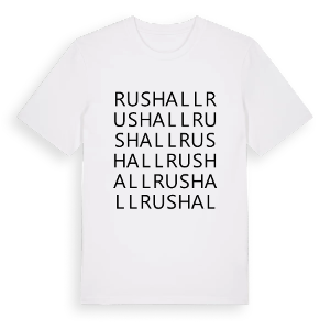 Rushall ordlek t-shirt – ekologisk bomull t-shirt från Pinshirt