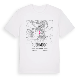Rushmoor karta t-shirt – ekologisk bomull t-shirt från Pinshirt