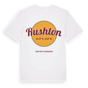 Rushton cirkel t-shirt – ekologisk bomull t-shirt från Pinshirt