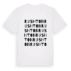 Rushton ordlek t-shirt – ekologisk bomull t-shirt från Pinshirt