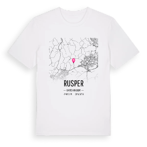 Rusper karta t-shirt – ekologisk bomull t-shirt från Pinshirt