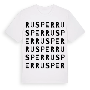 Rusper ordlek t-shirt – ekologisk bomull t-shirt från Pinshirt
