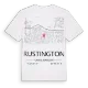 Rustington karta t-shirt