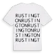 Rustington ordlek t-shirt