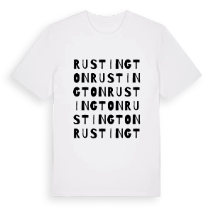 Rustington ordlek t-shirt – ekologisk bomull t-shirt från Pinshirt