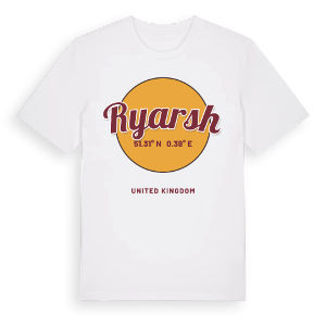 Ryarsh cirkel t-shirt – ekologisk bomull t-shirt från Pinshirt