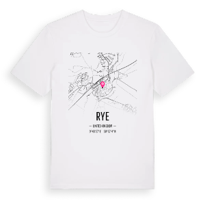 Rye karta t-shirt – ekologisk bomull t-shirt från Pinshirt