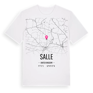Salle karta t-shirt – ekologisk bomull t-shirt från Pinshirt