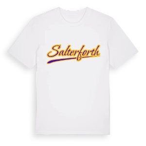 Salterforth baseball t-shirt – ekologisk bomull t-shirt från Pinshirt