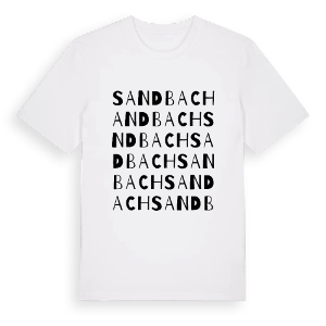 Sandbach ordlek t-shirt – ekologisk bomull t-shirt från Pinshirt