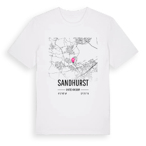 Sandhurst karta t-shirt – ekologisk bomull t-shirt från Pinshirt