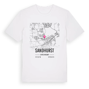 Sandhurst karta t-shirt – ekologisk bomull t-shirt från Pinshirt