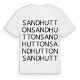 Sandhutton ordlek t-shirt