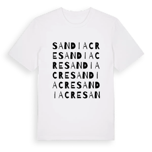 Sandiacre ordlek t-shirt – ekologisk bomull t-shirt från Pinshirt