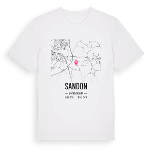 Sandon karta t-shirt – ekologisk bomull t-shirt från Pinshirt