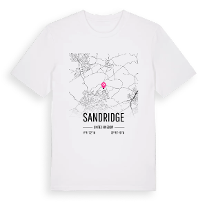 Sandridge karta t-shirt – ekologisk bomull t-shirt från Pinshirt