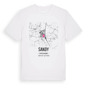Sandy karta t-shirt – ekologisk bomull t-shirt från Pinshirt