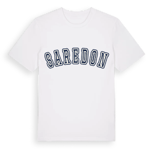 Saredon college t-shirt – ekologisk bomull t-shirt från Pinshirt