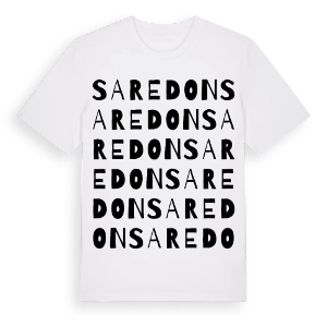Saredon ordlek t-shirt – ekologisk bomull t-shirt från Pinshirt