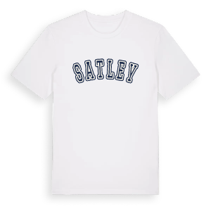 Satley college t-shirt – ekologisk bomull t-shirt från Pinshirt