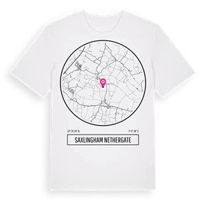 Saxlingham Nethergate t-shirt – ekologisk bomull t-shirt från Pinshirt