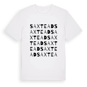 Saxtead ordlek t-shirt – ekologisk bomull t-shirt från Pinshirt