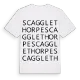 Scagglethorpe ordlek t-shirt