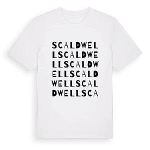 Scaldwell ordlek t-shirt – ekologisk bomull t-shirt från Pinshirt