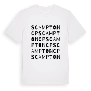 Scampton CP ordlek t-shirt – ekologisk bomull t-shirt från Pinshirt