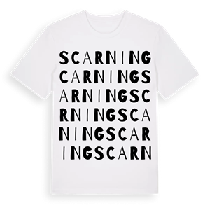 Scarning ordlek t-shirt – ekologisk bomull t-shirt från Pinshirt