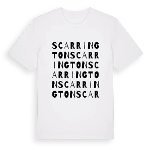 Scarrington ordlek t-shirt – ekologisk bomull t-shirt från Pinshirt