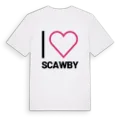 Jag älskar Scawby t-shirt stort tryck
