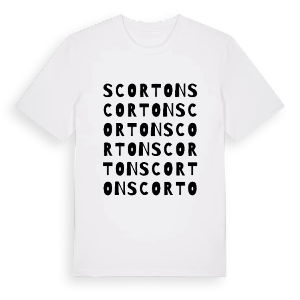 Scorton ordlek t-shirt – ekologisk bomull t-shirt från Pinshirt